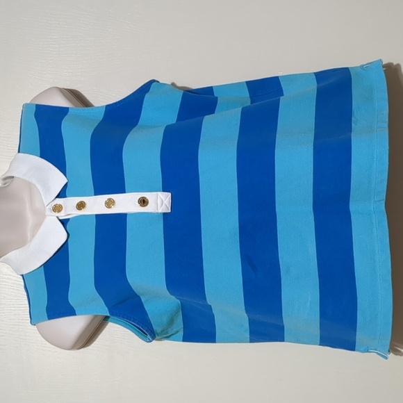 Lauren Ralph Lauren Tops - Lauren Ralph Lauren polo blue collared Striped Sleeveless golf women shirt L